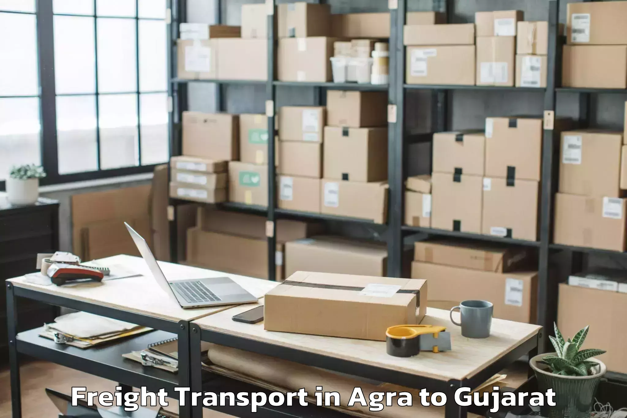 Affordable Agra to Gidc Freight Transport